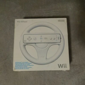 Nintendo Wii Steering Wheel BRAND NEW IN BOX! With Manual but no Mario Kart game - Picture 1 of 3