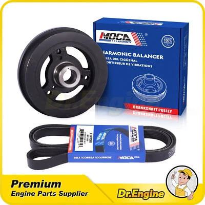 Cinturón serpentino equilibrador armónico para Jeep Cherokee Wrangler 91-95 4,0 L 6PK1800 Foto 1 de 4