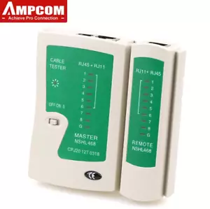 Network Cable Tester RJ45 Ethernet Cable Tester Lan Test Tool for Cat5,6,7 8P 6P - Picture 1 of 6