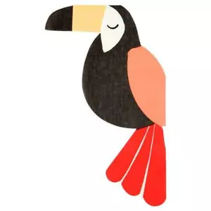 Go Wild Toucan Napkins Party Accessory Animal Jungle Birthday Event Wild Jungle - Picture 1 of 1