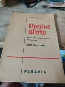 Pagine alate cesarano sistema cima paravia antologia Stenografica scolastica - Imagen 1 de 7