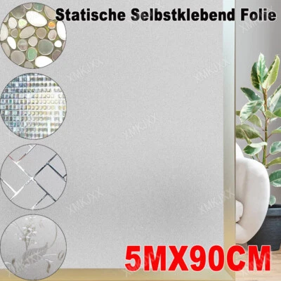 5M*90cm Sichtschutzfolie Milchglasfolie Fensterfolie Fenster Folie Selbstklebend - Bild 1 von 4