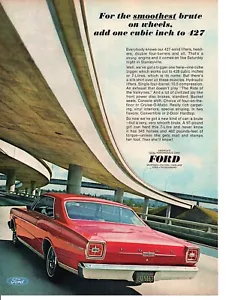 1966 FORD 7 LITRI 428/345-HP ~ STAMPA ORIGINALE ANNUNCIO - Foto 1 di 1