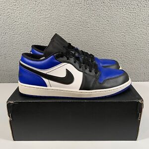 Nike Air Jordan Retro 1 Low Royal Toe Black Blue White Size 13 CQ9446-400