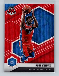 2020-21 Panini Mosaic Mosaic Red Wave Prizm Joel Embiid #164 - Picture 1 of 2