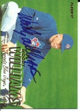 Woody Williams Toronto Blue Jays 1997 Fleer Autographed Signed Card