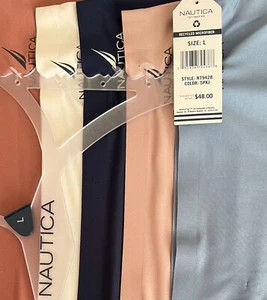 Nautica 5 pack Size L Full Briefs No Show Recycled Micro Panties Blue NWT - Picture 1 of 13