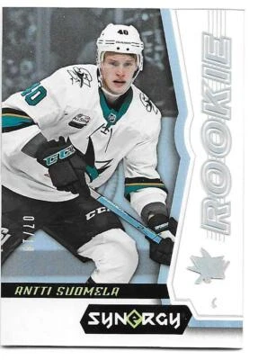 2018-19 Upper Deck Synergy ANTTI SUOMELA #53 Clear White Parallel Rookie 07/19 - Image 1 of 2