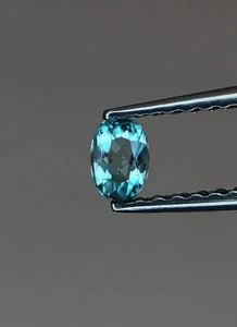 Pietra Preziosa Sciolta Grandidierite Rara Sfaccettata Naturale Certificata 0,16 Ct Madagascar - Foto 1 di 3