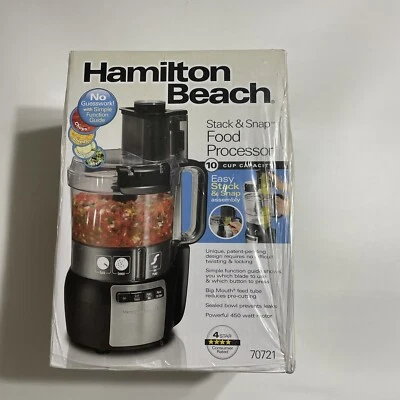 Hamilton Beach 10-Cup Food Processor with Bowl Scraper New in Box SEALED - Image 1 of 4
