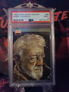 1993 Topps Star Wars Galaxy Series 1 Obi-Wan - Mark Chiarello #58 PSA 9 COME NUOVO - Foto 1 di 2
