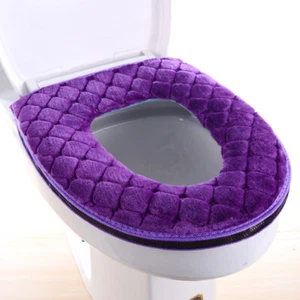 Soft Plush Home & Living Toilet Seat Pad Toilet Cover Warm Toilet Cover Seat - Picture 1 of 6