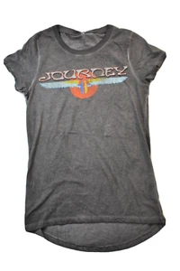 Journey Juniors Rock Band Music Group Oil Wash Charcoal Tunic Shirt New XS-L - Picture 1 of 5