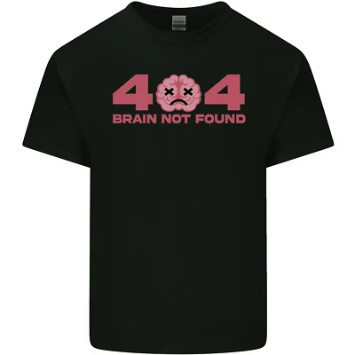 Brain Not Found Funny IT PC Error Page Herren T-Shirt leicht Baumwolle - Bild 1 von 2