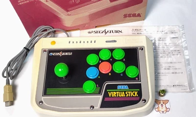Virtua Stick Sega Saturn Arcade Controller with Box HSS-0136 from Japan - Image 1 of 4
