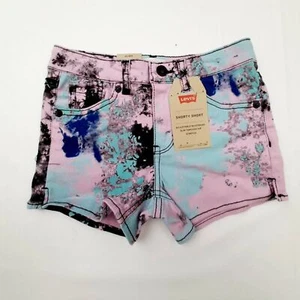 Levi's Girls Shorty Short Adjustable Multicolor Size 6X Regular F08 - Picture 1 of 5