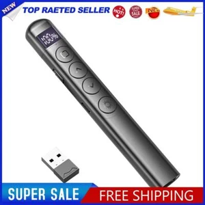 Wireless Presenter Remote Rechagable PowerPoint Presentation Clicker(Black) - Photo 1/12