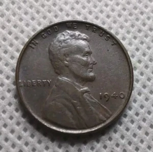 1940 1C Weat Penny Lincoln Cent - Picture 1 of 2