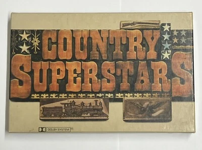 Country Superstars - 4 x Cassette Box Set CBS - Johnny Cash, Robbins, Wynette - Image 1 of 4
