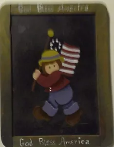 God Bless America(Chalk Board) By Unknown Artist - Picture 1 of 1