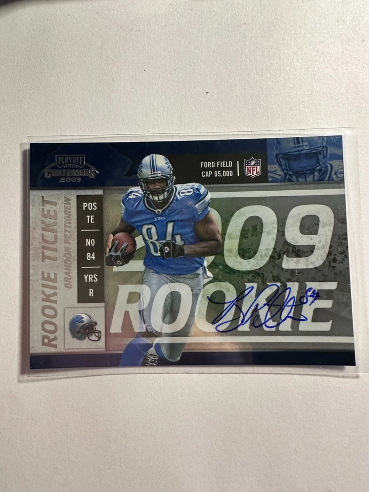 K100,702 - 2009 Playoff Contenders #111 Brandon Pettigrew Auto RC - Image 1 of 1