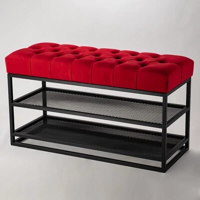 Schuhbank HANDGEMACHT Sitzbank mit Stauraum LOFT Hocker Flurbank Garderobenbank - Bild 1 von 4