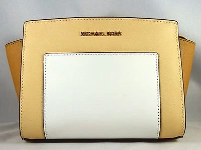 Bolso Bandolera Michael Kors Selma Bolsillo Blanco Multi Mediano Foto 1 de 4