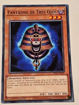 Three-Eyed Ghost●YUGIOH●PHNI●2024●SPANISH●COMMON●●1st●NM●34299 - Image 1 of 2