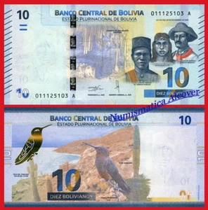 BOLIVIA 10 Bolivianos 2018 Pick 248 SC / UNC - Imagen 1 de 1