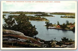 St Lawrence River Ontario Canada Among The Thousand Islands WB Postcard - Picture 1 of 2