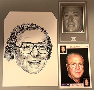 Michael Caine Film Fab Card Collection Schauspieler in Batman Muppet Christmas Carol - Bild 1 von 1