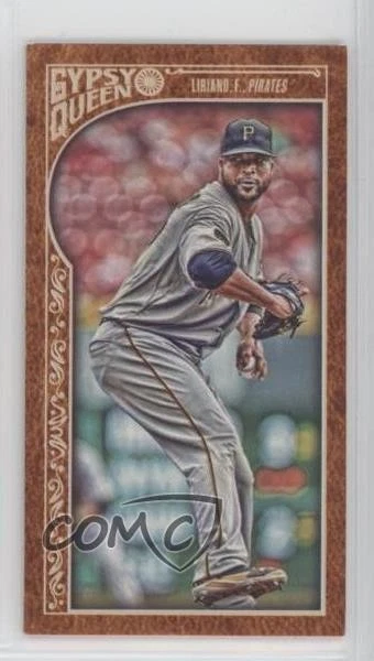 2015 Topps Gypsy Queen Minis Leather 1/1 Francisco Liriano #220 2b6 - Image 1 of 3
