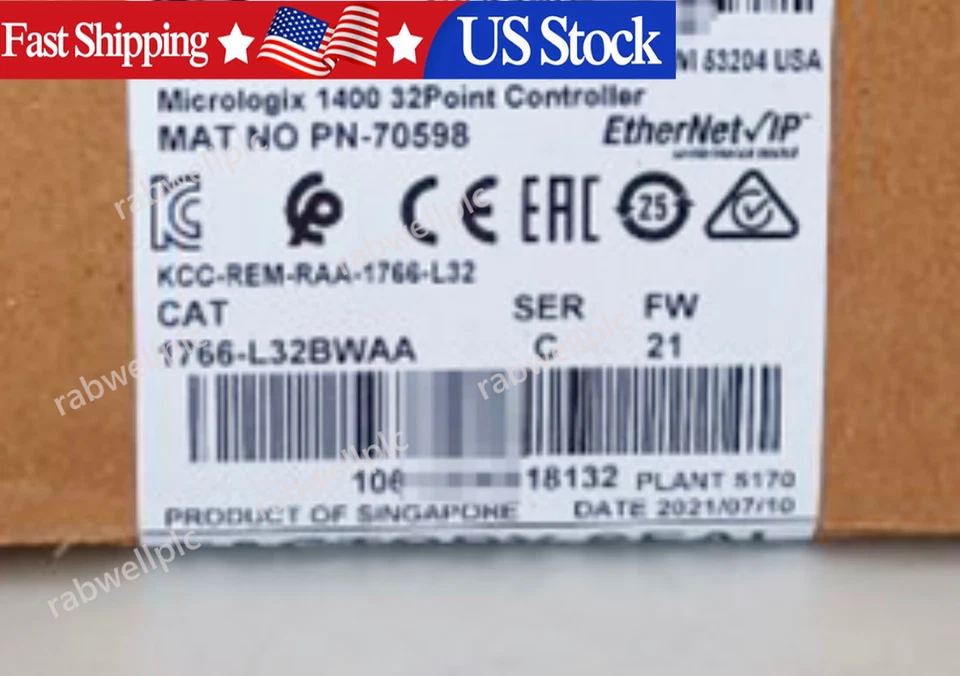 NEW Sealed AB 1766-L32BWAA SER C MicroLogix 1400 32 Point Controller - Image 1 of 1