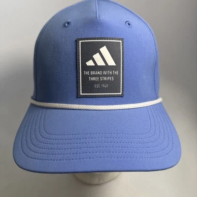 Adidas Premium 2 Aeroready Blue Golf Snapback Fairway Rope Hat Cap UPF 50 OSFA - Image 1 of 4