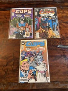 Cops #10-12 1989 DC Comic Book Lot Bag & Board - Bild 1 von 16