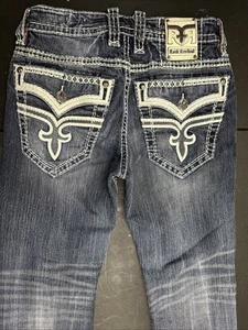 Rock Revival Jeans Herren 32x28 Jerret Slim Straight Blau Denim - Bild 1 von 9