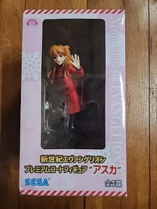 Neon Genesis Evangelion Asuka Langley Premium Coat, Sega Japan Anime Figure 8.5 - Picture 1 of 6