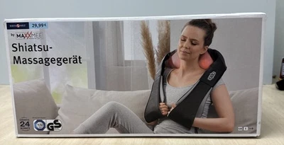 Shiatsu Nackenmassagegerät MAXXMEE mit Wärmefunktion Neu & unbenutzt Schwarz