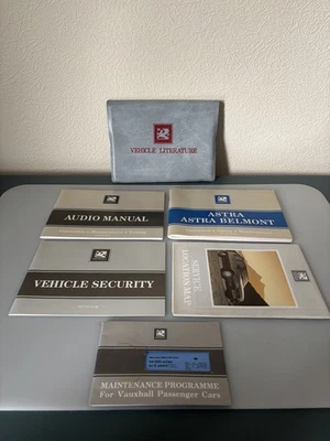 Vauxhall / Opel Astra MK2 Complete Owner’s Bookpack – Original Owner’s Manual - Image 1 of 4