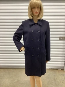 GAP Navy Pea Coat Wool Size M - Picture 1 of 6