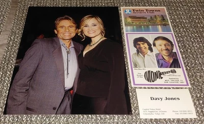 The Monkees David Jones PERSONAL 80's Australia Concert Flyer, Japanese Biz Card - Image 1 of 3