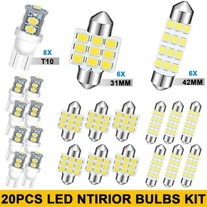 20Pcs Car Trunk Dome License Plate Lamps 6000K LED Interior Lights Bulbs Kit - Bild 1 von 12