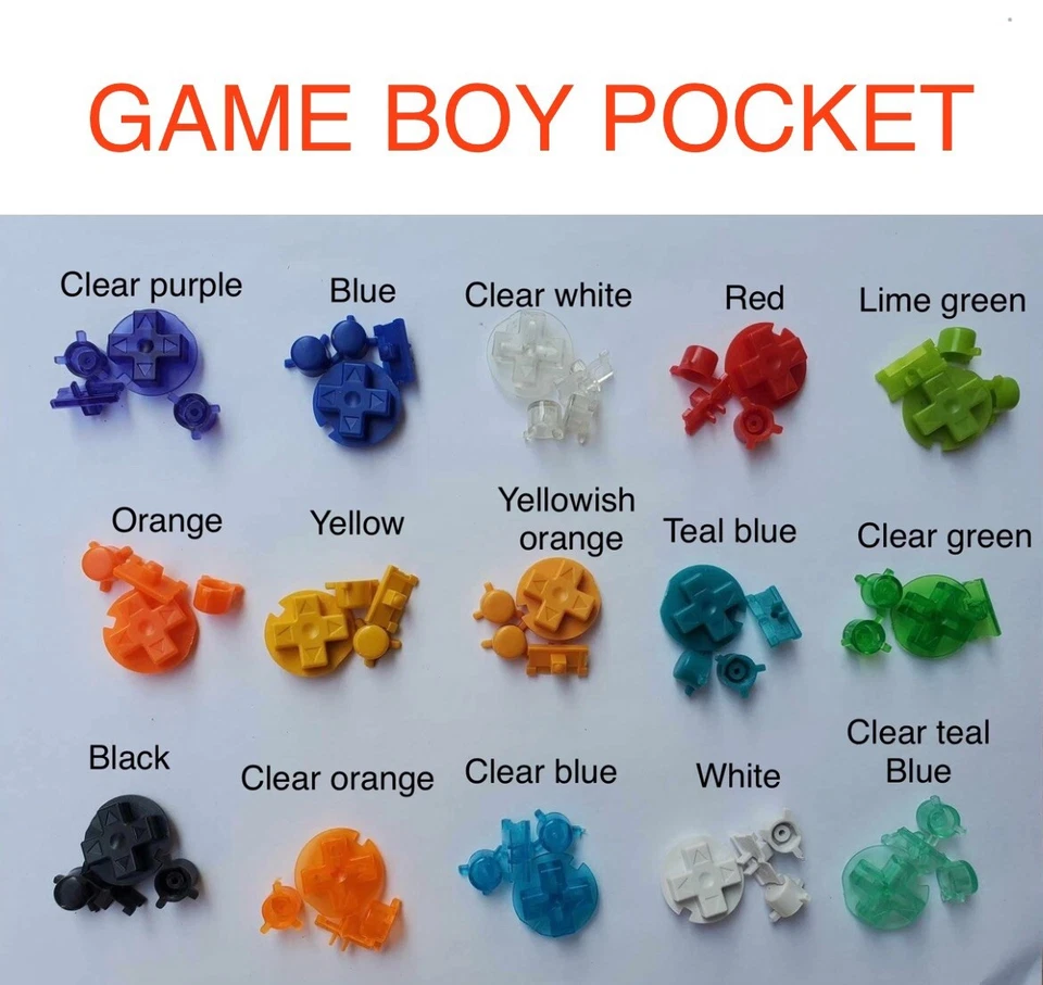 Nintendo Game Boy Pocket Replacement Buttons-You Pick Color! - Image 1 of 1