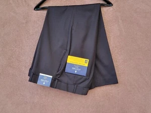 Men's Stafford Black Travel Classic Fit Dress Slacks Size 38 x 29 - NWT - Picture 1 of 12
