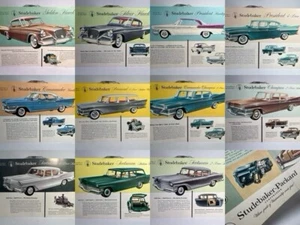 1957 STUDEBAKER Full Line Specification Sales Brochure Catalog LOT of 11 RARE! - Bild 1 von 24