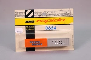 ZH616 ARNOLD RAPIDO Train N 0654 Blister contenant 2 containers Hapag Lloyd - Picture 1 of 1