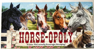 'HORSE-OPOLY' Equine Equestrian Themed Monopoly Style Board Game - 2002 VGC - Image 1 of 4