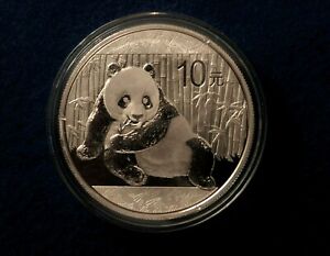 2015 Chinese Panda 31.1 gram Silver Coin in Mint Capsule - See Pictures