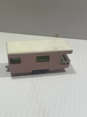 Remolque Matchbox 23 caravana cámper remolque 1965 rosa Lesney Foto 1 de 4