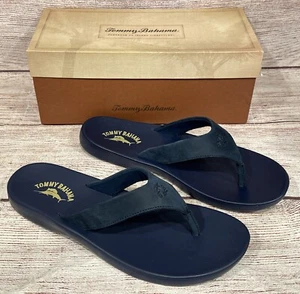 New Tommy Bahama Squid Row Foam Sole Sueded  Upper Sandals Flip Flops Men’s 12 - Picture 1 of 11